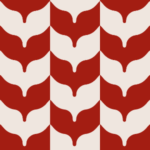Decorative cement tile Dove 2 with arches and curves, knots and interlacing